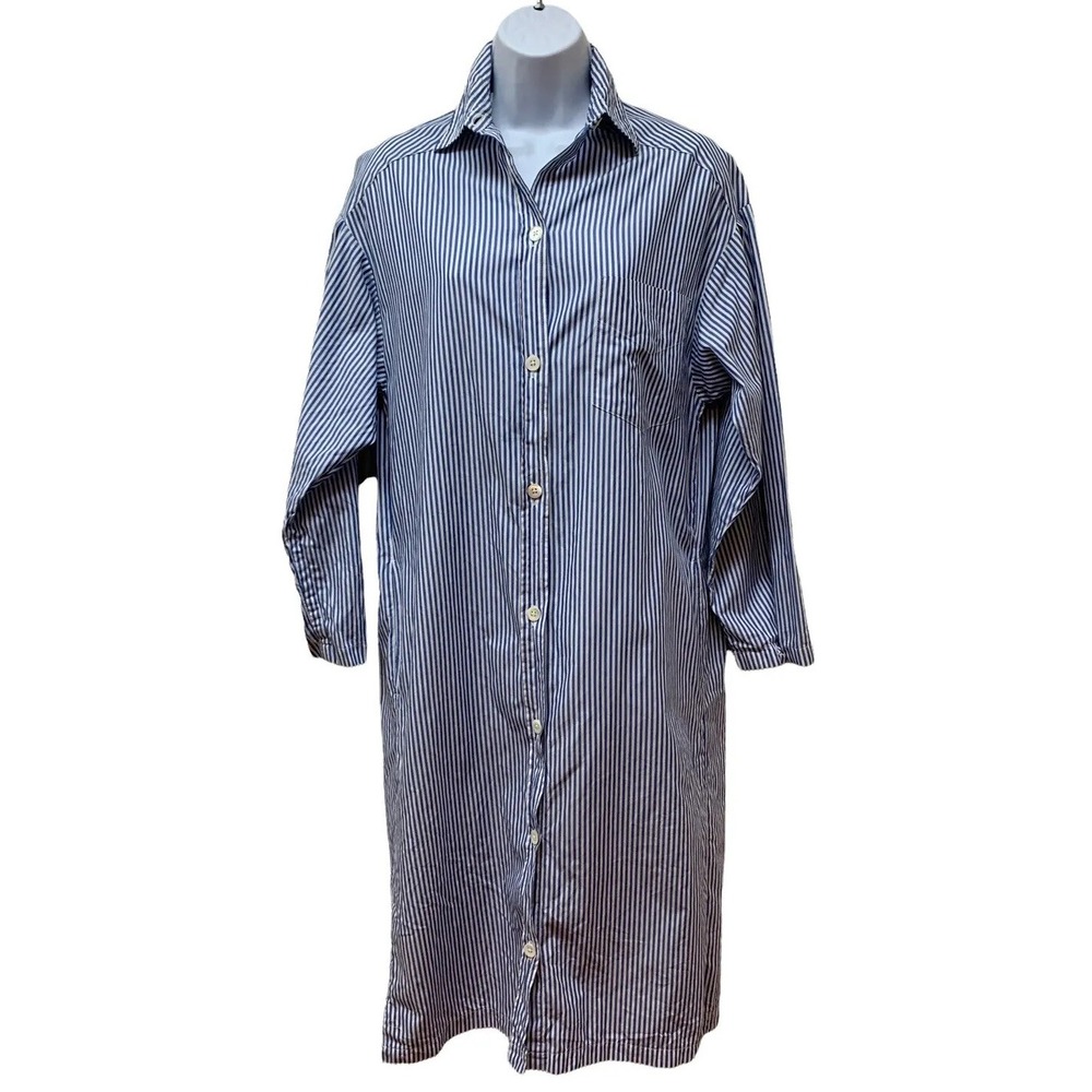 Patrick James Her Collection 8 Classic Cotton Button Up Shirt Dress Made England